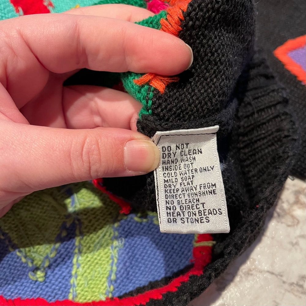 Vintage Michael Simon Holiday Gifts Bows Collectible Ugly Christmas Sweater 1996 - Picture 6 of 14